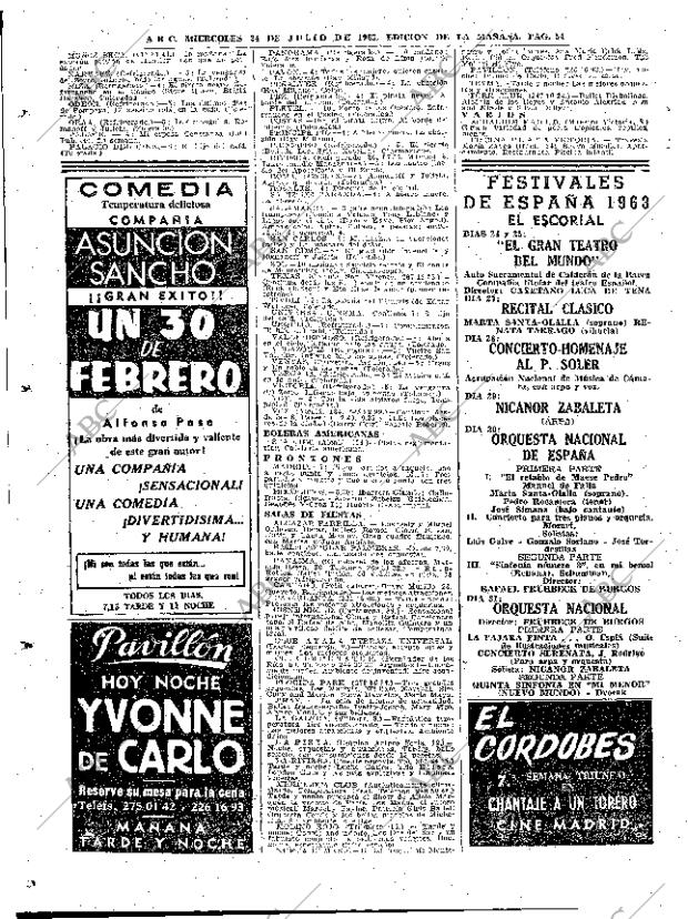 ABC MADRID 24-07-1963 página 54