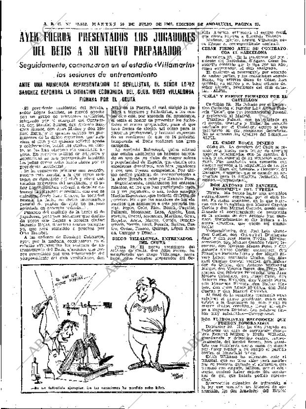 ABC SEVILLA 30-07-1963 página 33