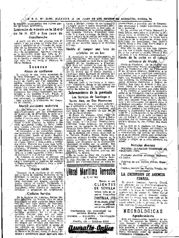 ABC SEVILLA 30-07-1963 página 38