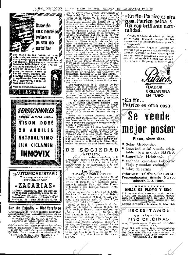 ABC MADRID 31-07-1963 página 40