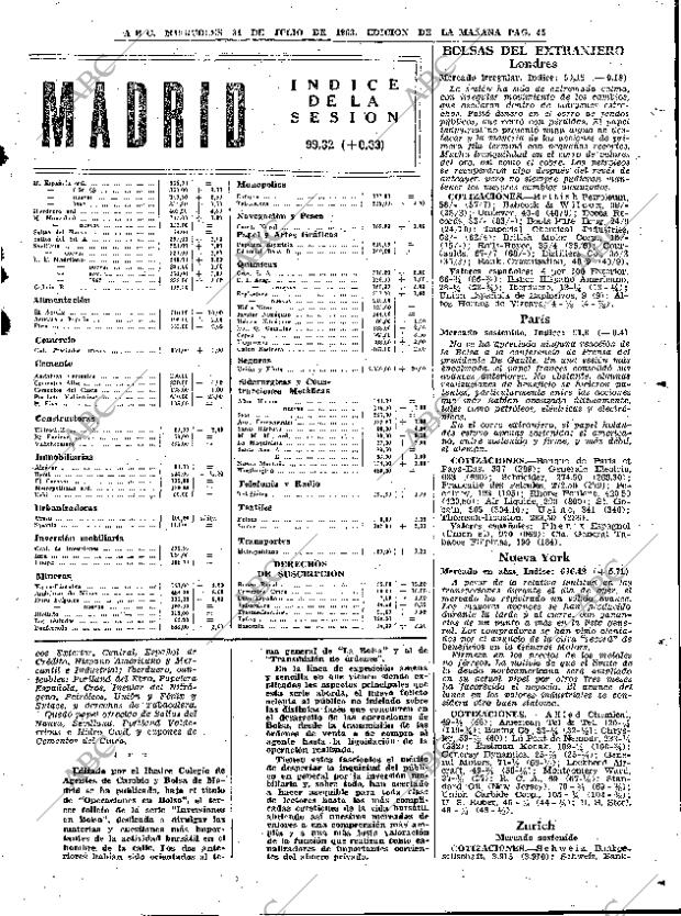 ABC MADRID 31-07-1963 página 45