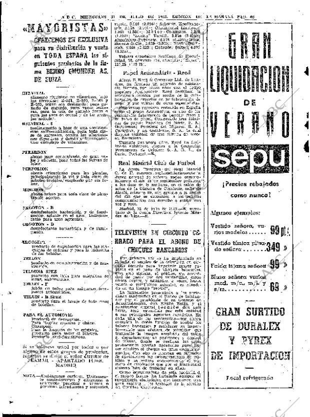 ABC MADRID 31-07-1963 página 46