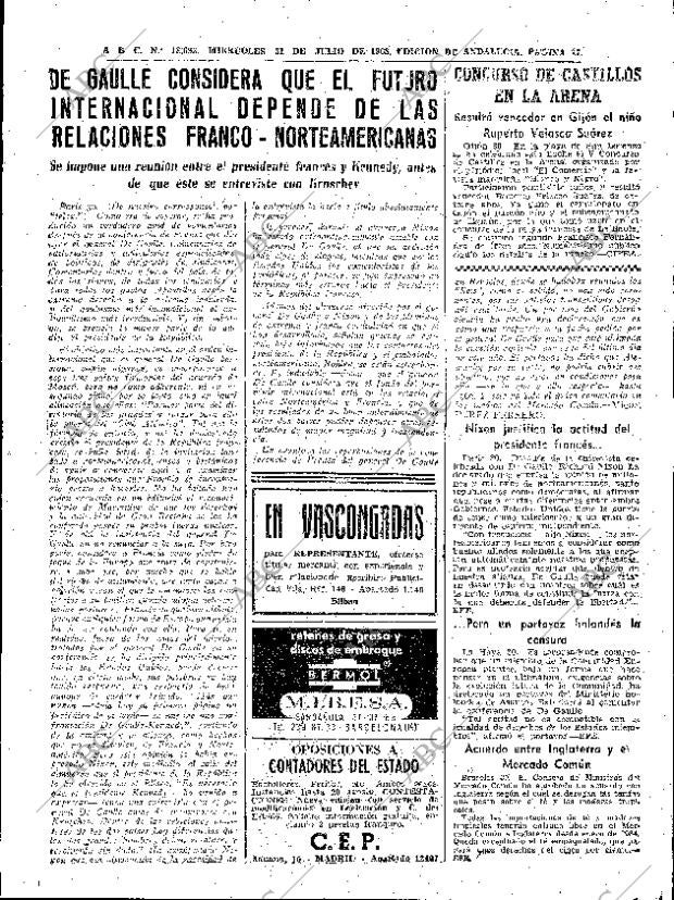 ABC SEVILLA 31-07-1963 página 17