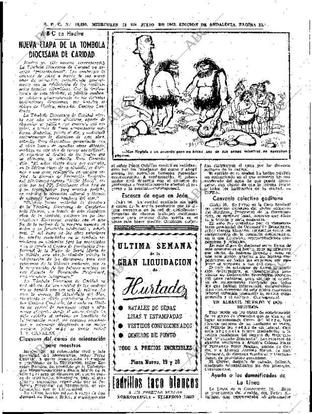 ABC SEVILLA 31-07-1963 página 23