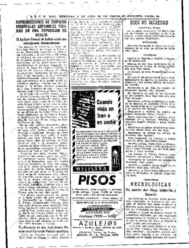 ABC SEVILLA 31-07-1963 página 28