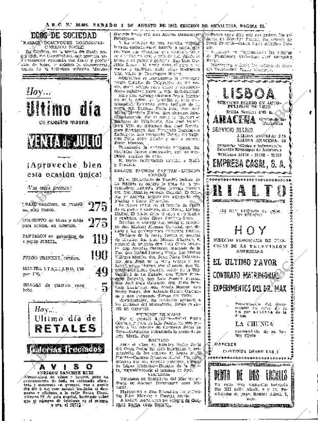 ABC SEVILLA 03-08-1963 página 12