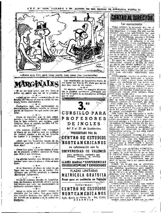 ABC SEVILLA 03-08-1963 página 23