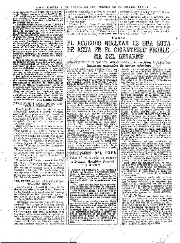 ABC MADRID 06-08-1963 página 20