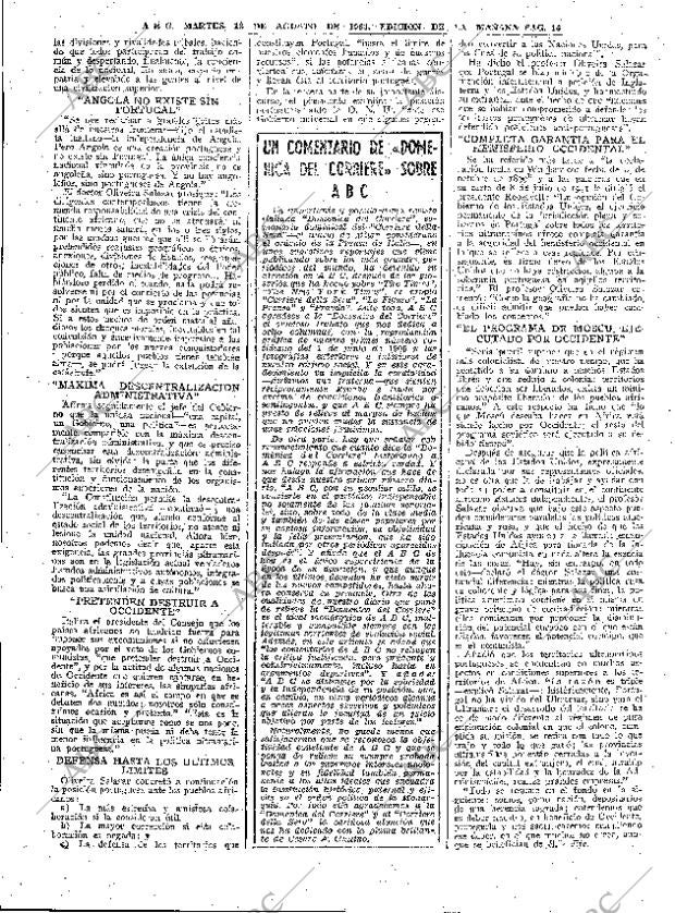 ABC MADRID 13-08-1963 página 16