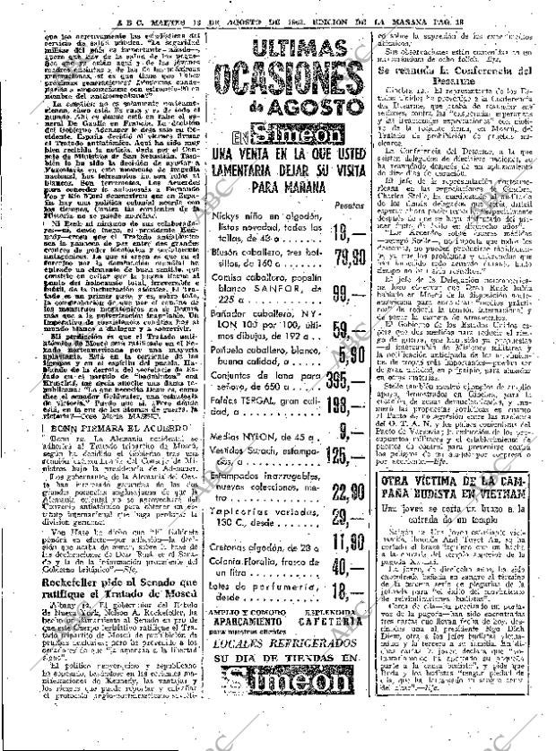 ABC MADRID 13-08-1963 página 18