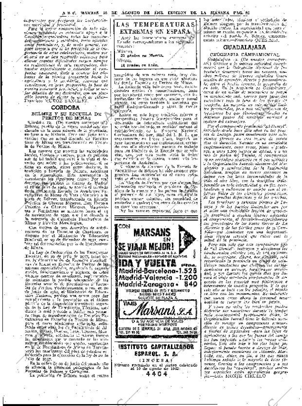 ABC MADRID 13-08-1963 página 26