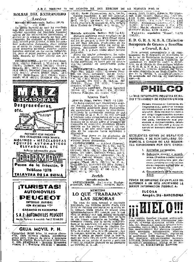 ABC MADRID 13-08-1963 página 34