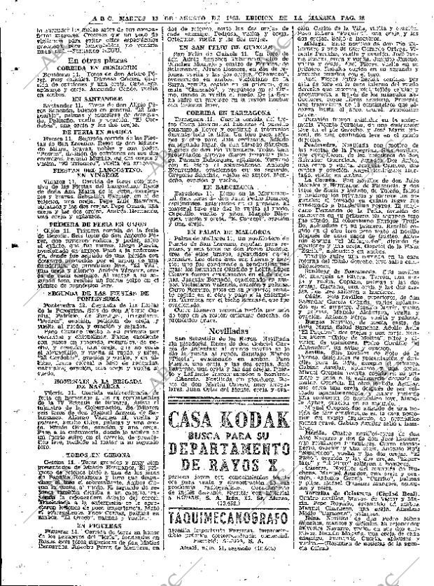 ABC MADRID 13-08-1963 página 38