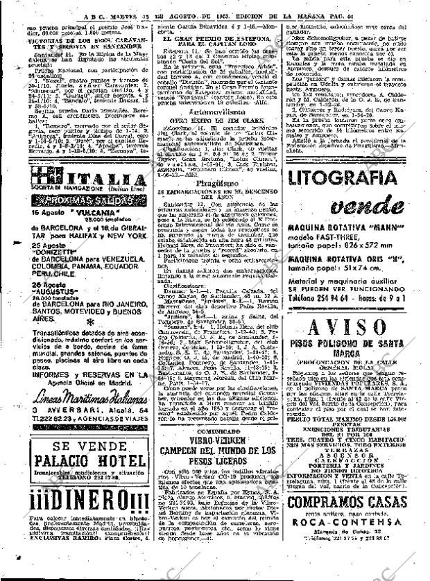ABC MADRID 13-08-1963 página 42