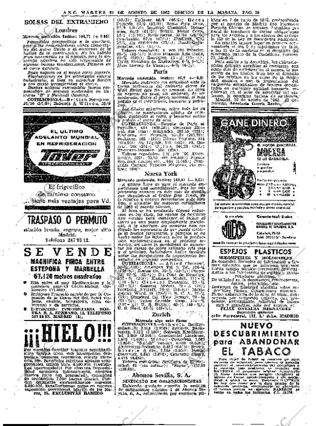 ABC MADRID 20-08-1963 página 30