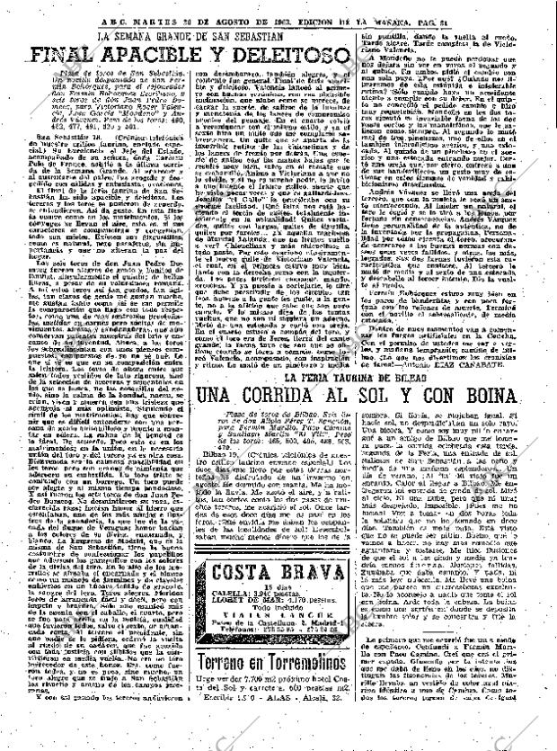 ABC MADRID 20-08-1963 página 31