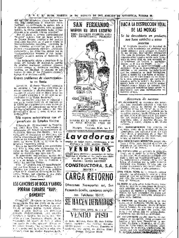 ABC SEVILLA 20-08-1963 página 22