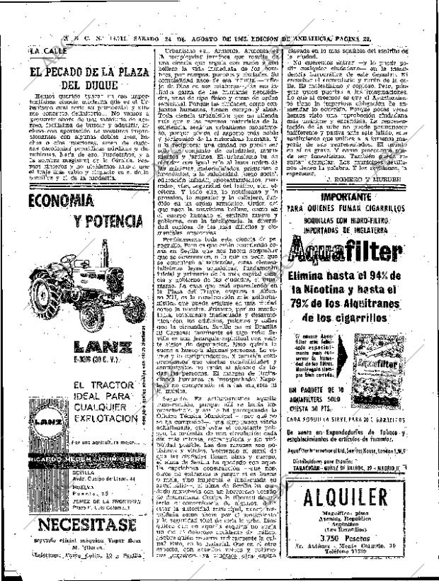 ABC SEVILLA 24-08-1963 página 20