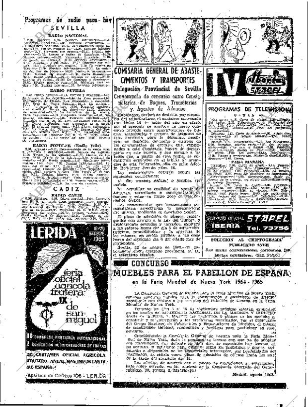 ABC SEVILLA 25-08-1963 página 57