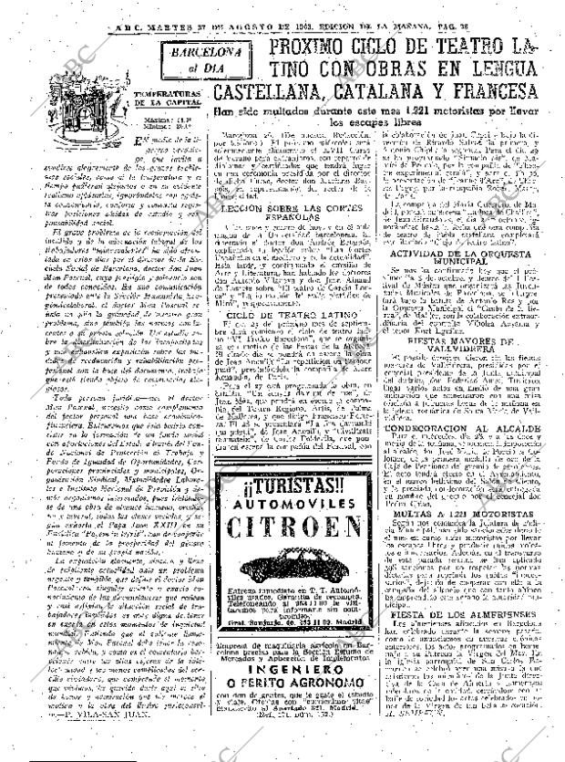 ABC MADRID 27-08-1963 página 28
