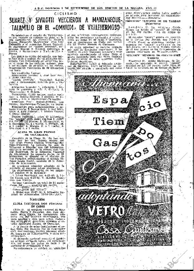 ABC MADRID 01-09-1963 página 61