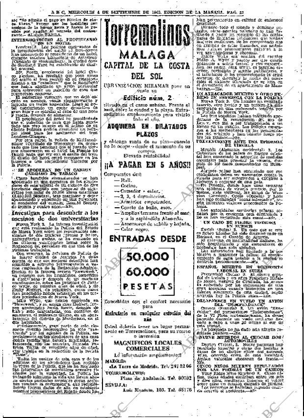ABC MADRID 04-09-1963 página 22