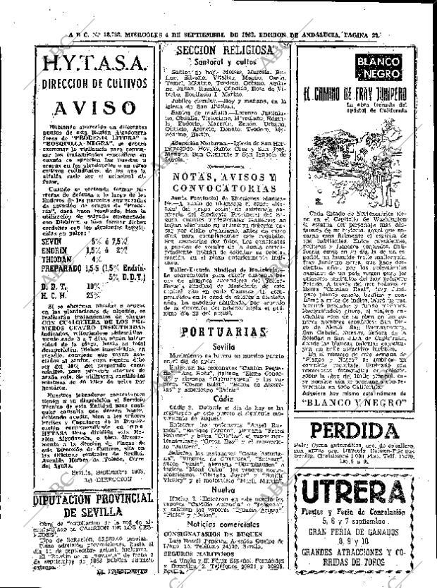 ABC SEVILLA 04-09-1963 página 22