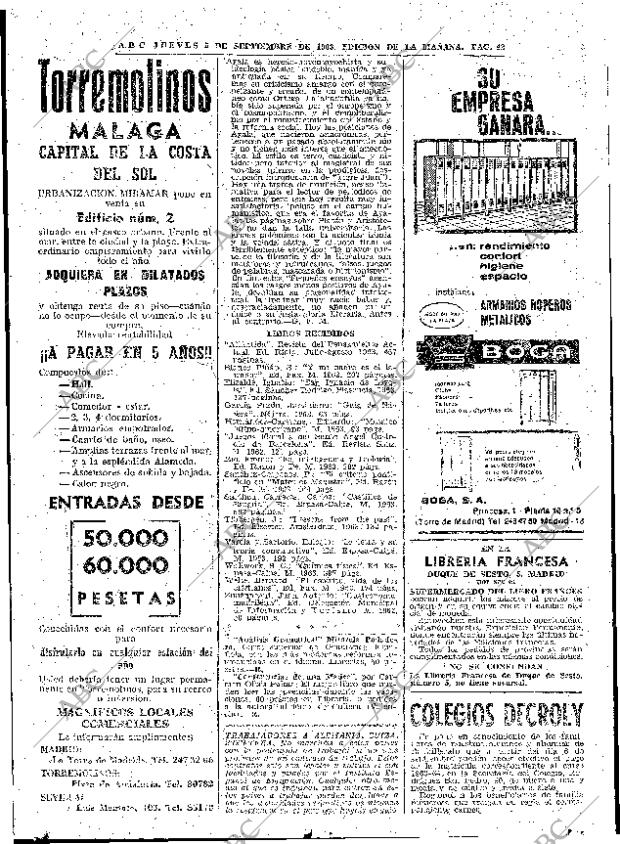 ABC MADRID 05-09-1963 página 42