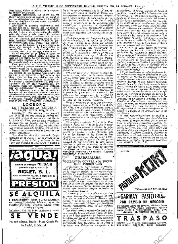 ABC MADRID 06-09-1963 página 22