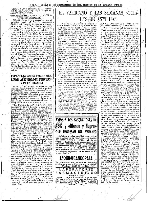 ABC MADRID 13-09-1963 página 32