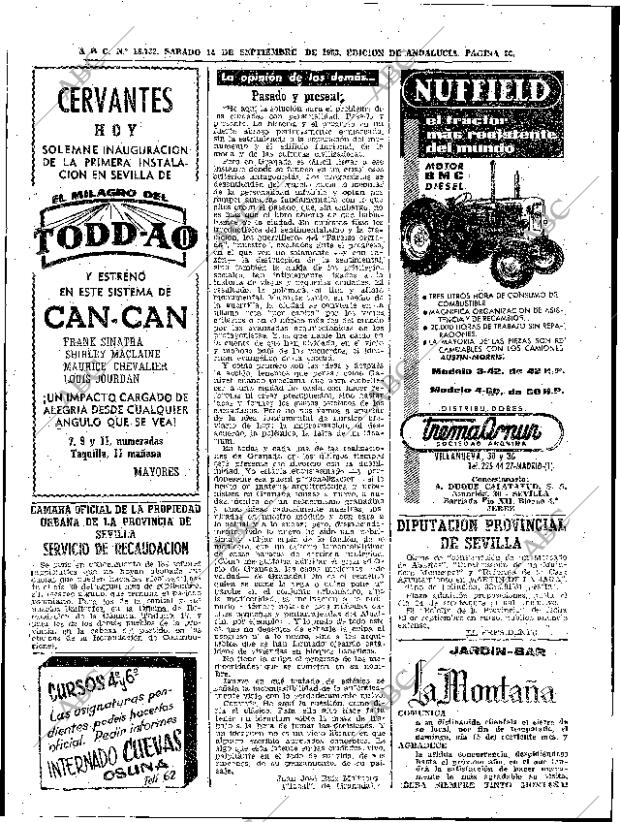 ABC SEVILLA 14-09-1963 página 26