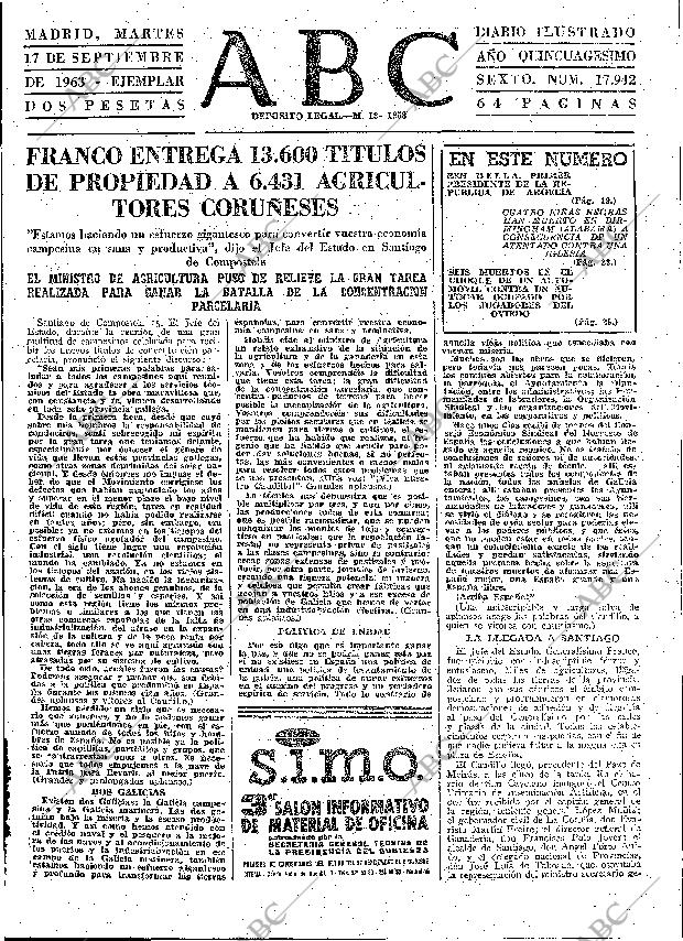 ABC MADRID 17-09-1963 página 15