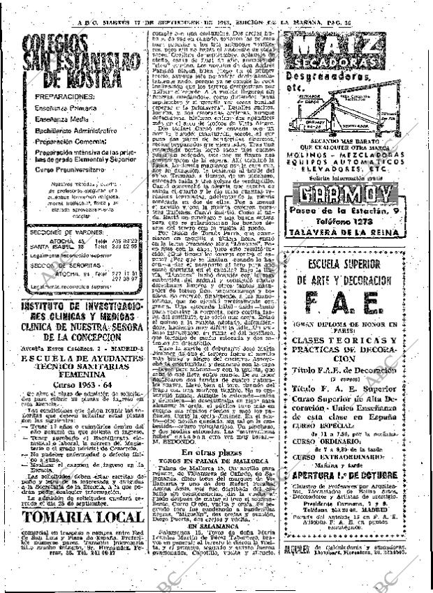 ABC MADRID 17-09-1963 página 36