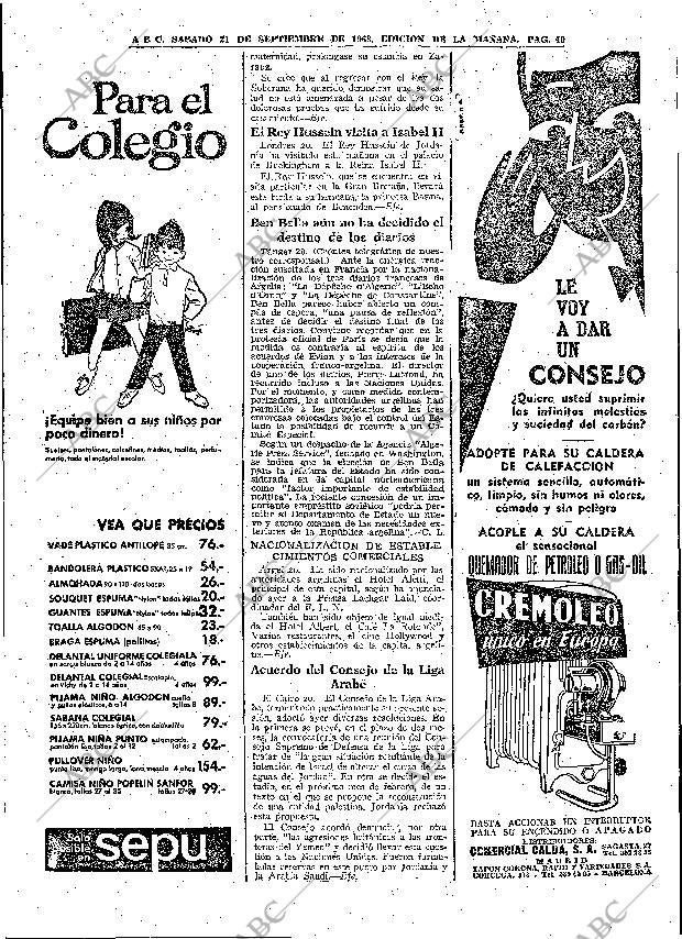 ABC MADRID 21-09-1963 página 40