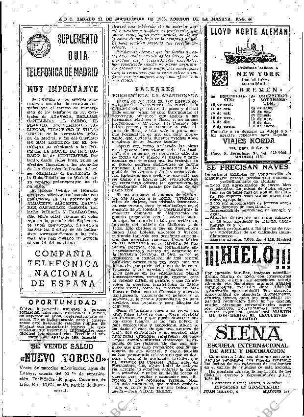 ABC MADRID 21-09-1963 página 46