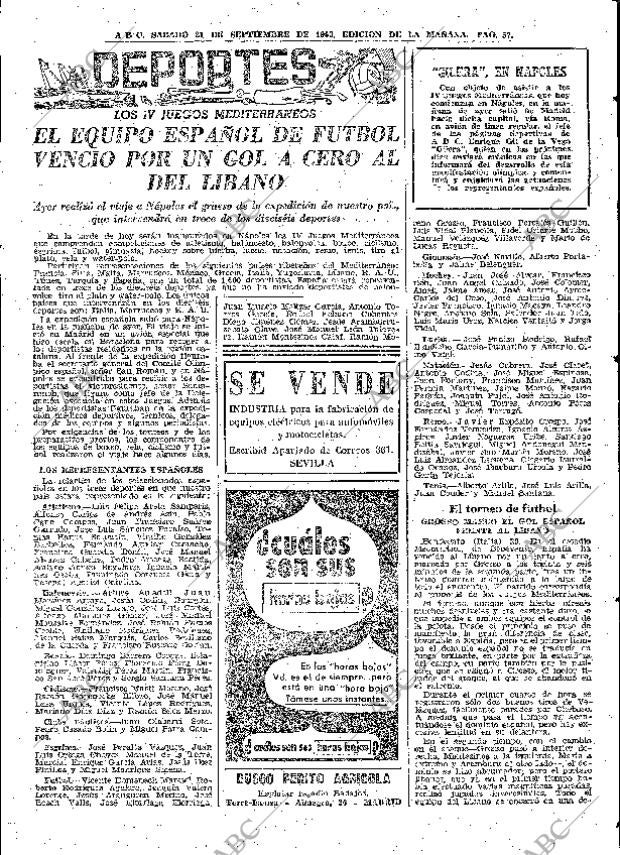 ABC MADRID 21-09-1963 página 57