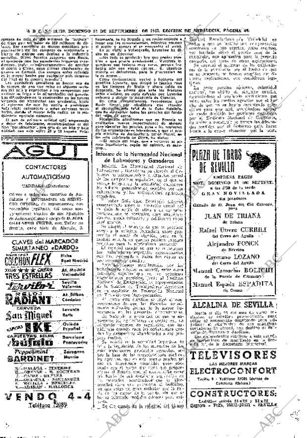 ABC SEVILLA 22-09-1963 página 40