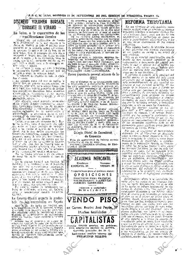 ABC SEVILLA 22-09-1963 página 43