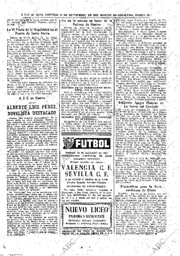ABC SEVILLA 22-09-1963 página 50
