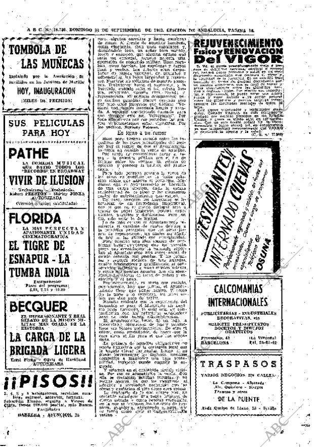 ABC SEVILLA 22-09-1963 página 56