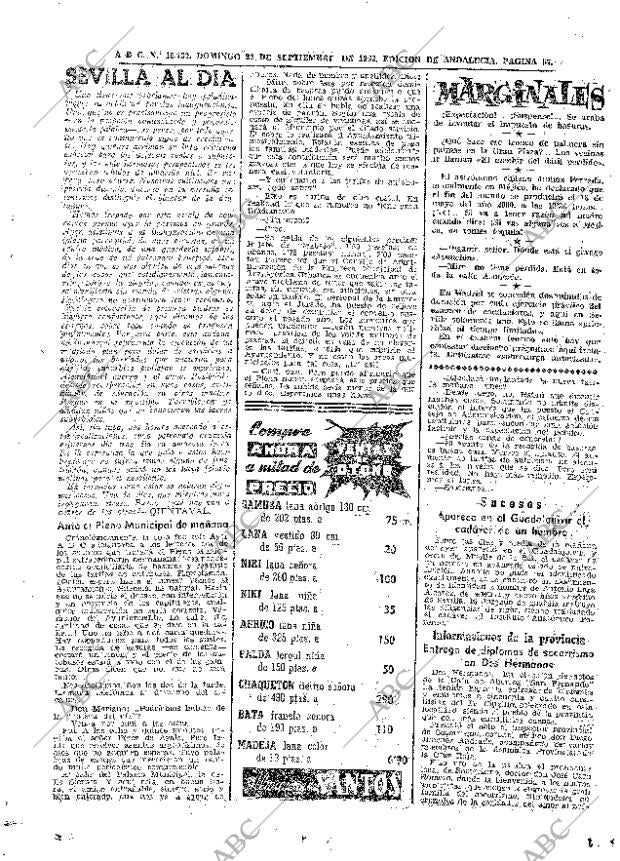 ABC SEVILLA 22-09-1963 página 57