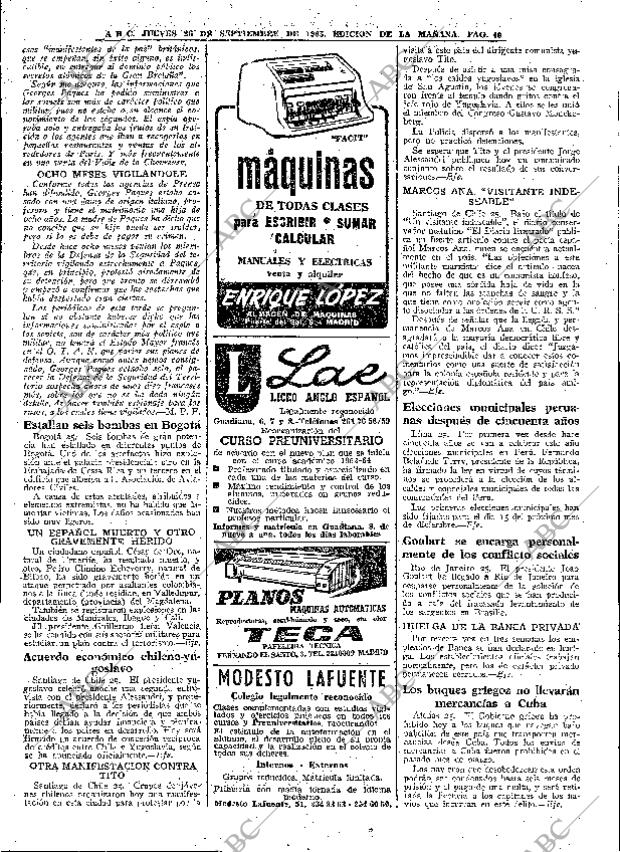 ABC MADRID 26-09-1963 página 40