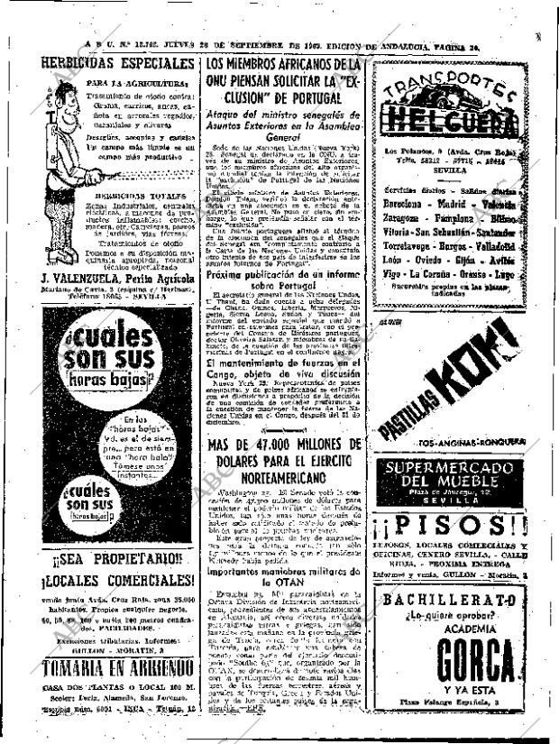 ABC SEVILLA 26-09-1963 página 20