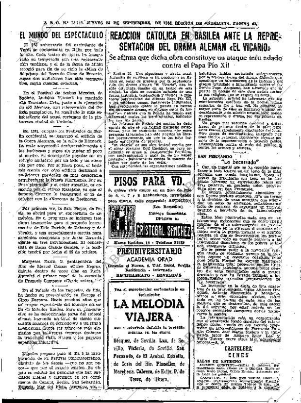 ABC SEVILLA 26-09-1963 página 43