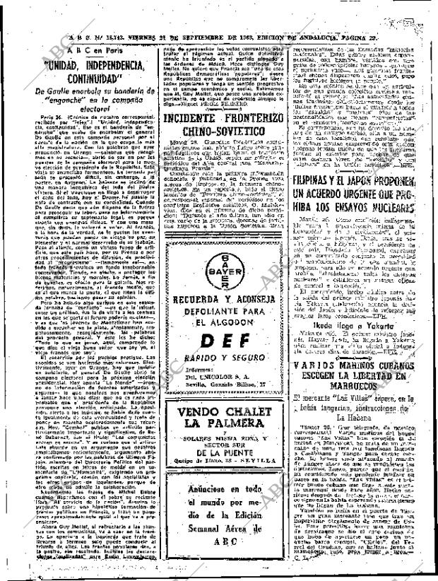 ABC SEVILLA 27-09-1963 página 22