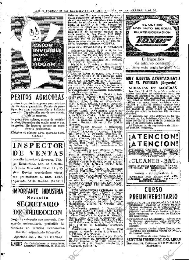 ABC MADRID 28-09-1963 página 74