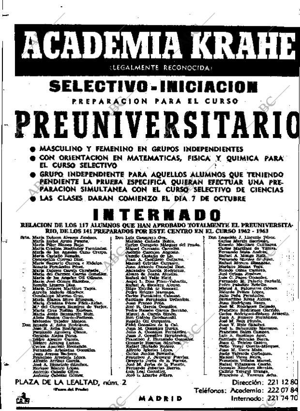 ABC MADRID 29-09-1963 página 38