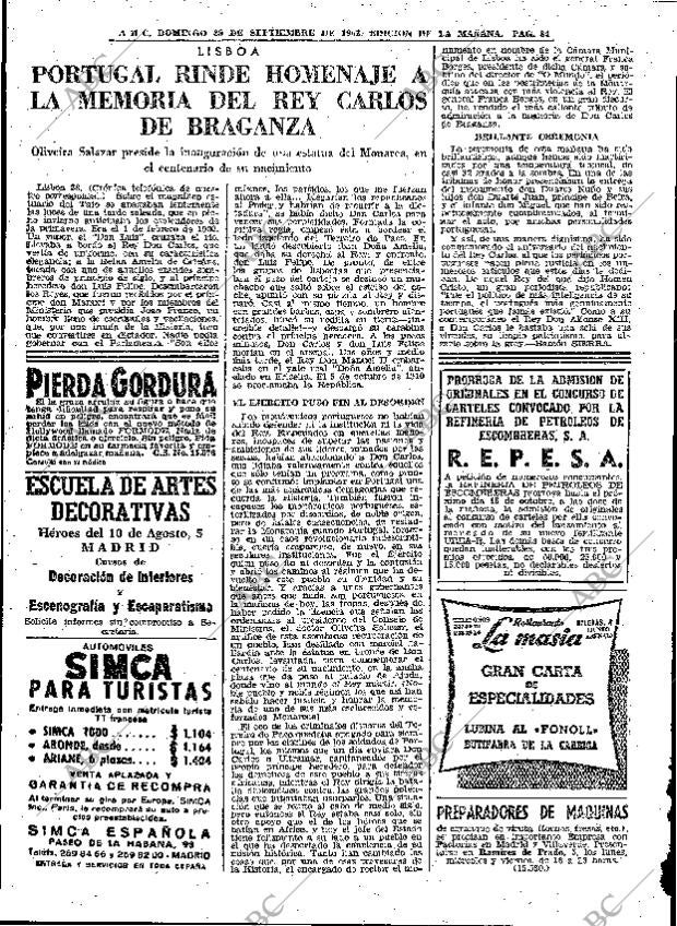 ABC MADRID 29-09-1963 página 84