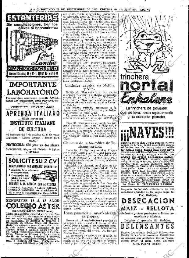 ABC MADRID 29-09-1963 página 96