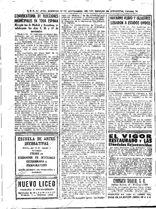 ABC SEVILLA 29-09-1963 página 70